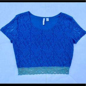 Frenchi Lace Crop Top